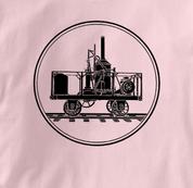 Tom Thumb T Shirt PINK Railroad T Shirt Train T Shirt B&O Museum T Shirt