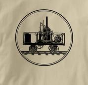 Tom Thumb T Shirt TAN Railroad T Shirt Train T Shirt B&O Museum T Shirt