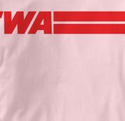 TWA T Shirt PINK Airlines T Shirt Aviation T Shirt