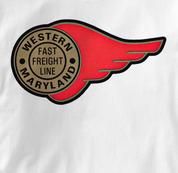 Western Maryland Railway T Shirt Fast Freight WHITE Railroad T Shirt Train T Shirt B&O Museum T Shirt Fast Freight T Shirt