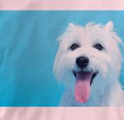 Westie T Shirt Portrait West Highland White Terrier PINK Dog T Shirt Portrait West Highland White Terrier T Shirt