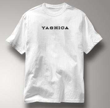 Yashica Camera T Shirt Vintage Logo WHITE Vintage Logo T Shirt