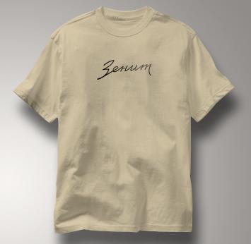 Zenit T Shirt Vintage Logo Zenum TAN Camera T Shirt Vintage Logo Zenum T Shirt