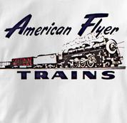 American Flyer T Shirt Vintage Logo WHITE Railroad T Shirt Train T Shirt Vintage Logo T Shirt