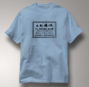 Baltimore & Ohio T Shirt Royal Blue BLUE Railroad T Shirt Train T Shirt B&O Museum T Shirt Royal Blue T Shirt