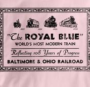 Baltimore & Ohio T Shirt Royal Blue PINK Railroad T Shirt Train T Shirt B&O Museum T Shirt Royal Blue T Shirt