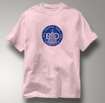 Baltimore & Ohio T Shirt Via Washington PINK Railroad T Shirt Train T Shirt B&O Museum T Shirt Via Washington T Shirt