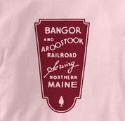 Bangor and Aroostook T Shirt BAR PINK Railroad T Shirt Train T Shirt B&O Museum T Shirt BAR T Shirt