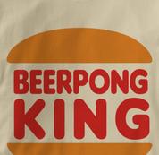 Beer Pong T Shirt Pong King TAN Beer T Shirt King T Shirt Pong King T Shirt