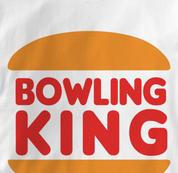 Bowling King T Shirt WHITE Bowling T Shirt