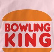 Bowling King T Shirt PINK Bowling T Shirt