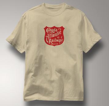 Canada Atlantic Railway T Shirt Vintage Logo TAN Railroad T Shirt Train T Shirt Vintage Logo T Shirt