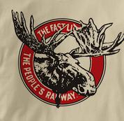 Canada National Railway T Shirt Vintage Moose TAN Railroad T Shirt Train T Shirt Vintage Moose T Shirt