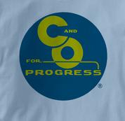 Chesapeake & Ohio Railway T Shirt Progress BLUE Railroad T Shirt Train T Shirt B&O Museum T Shirt Progress T Shirt