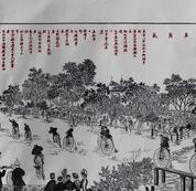 Bicycle T Shirt Chinese High Wheel Race 1889 GRAY Cycling T Shirt Chinese High Wheel Race 1889 T Shirt