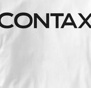 Contax Camera T Shirt Vintage Logo WHITE Vintage Logo T Shirt