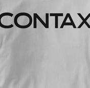 Contax Camera T Shirt Vintage Logo GRAY Vintage Logo T Shirt