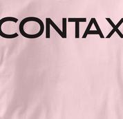 Contax Camera T Shirt Vintage Logo PINK Vintage Logo T Shirt