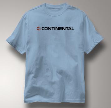 Continental Airlines T Shirt BLUE Aviation T Shirt