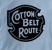 Cotton Belt Route T Shirt Vintage Logo BLUE Railroad T Shirt Train T Shirt Vintage Logo T Shirt