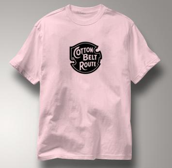 Cotton Belt Route T Shirt Vintage Logo PINK Railroad T Shirt Train T Shirt Vintage Logo T Shirt