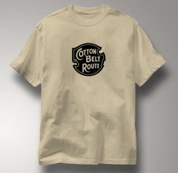 Cotton Belt Route T Shirt Vintage Logo TAN Railroad T Shirt Train T Shirt Vintage Logo T Shirt