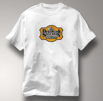 Durango & Silverton T Shirt Narrow Gauge WHITE Railroad T Shirt Train T Shirt Narrow Gauge T Shirt