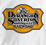 Durango & Silverton T Shirt Narrow Gauge WHITE Railroad T Shirt Train T Shirt Narrow Gauge T Shirt