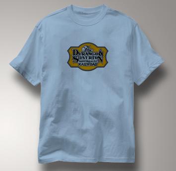 Durango & Silverton T Shirt Narrow Gauge BLUE Railroad T Shirt Train T Shirt Narrow Gauge T Shirt