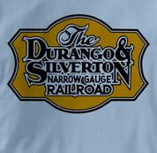 Durango & Silverton T Shirt Narrow Gauge BLUE Railroad T Shirt Train T Shirt Narrow Gauge T Shirt
