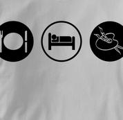 Art T Shirt Eat Sleep Play GRAY Obsession T Shirt Eat Sleep Play T Shirt