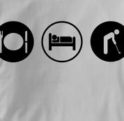Golf T Shirt Eat Sleep Play GRAY Obsession T Shirt Eat Sleep Play T Shirt