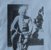 Bicycle T Shirt Albert Einstein BLUE Cycling T Shirt Science T Shirt Albert Einstein T Shirt