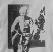 Bicycle T Shirt Albert Einstein GRAY Cycling T Shirt Science T Shirt Albert Einstein T Shirt