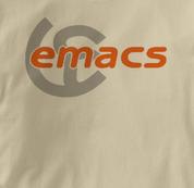 Emacs T Shirt Unix Editor Wiki TAN Computer T Shirt Unix Editor Wiki T Shirt Geek T Shirt
