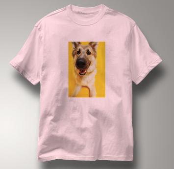 German Shepherd T Shirt Portrait PINK Dog T Shirt Portrait T Shirt