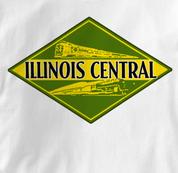 Illinois Central Railroad T Shirt Vintage WHITE Train T Shirt Vintage T Shirt