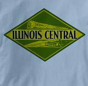 Illinois Central Railroad T Shirt Vintage BLUE Train T Shirt Vintage T Shirt