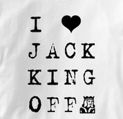 Poker T Shirt Jack King Off WHITE Texas Holdem T Shirt Jack King Off T Shirt