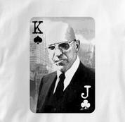 Poker T Shirt WHITE Texas Holdem T Shirt Kojak T Shirt