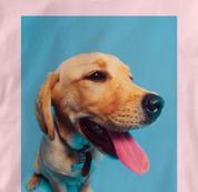 Labrador Retriever T Shirt Portrait PINK Dog T Shirt Portrait T Shirt