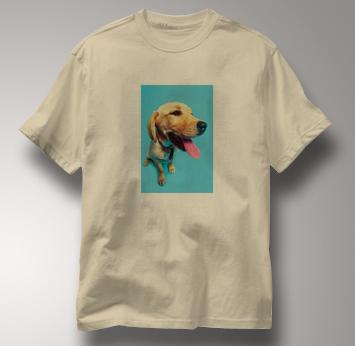 Labrador Retriever T Shirt Portrait TAN Dog T Shirt Portrait T Shirt