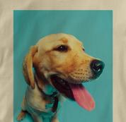 Labrador Retriever T Shirt Portrait TAN Dog T Shirt Portrait T Shirt