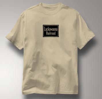 Lackawanna Railroad T Shirt Vintage TAN Train T Shirt Vintage T Shirt