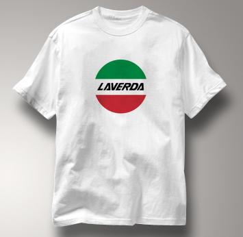 Laverda Motorcycle T Shirt Vintage Logo WHITE Italian Motorcycle T Shirt Vintage Logo T Shirt