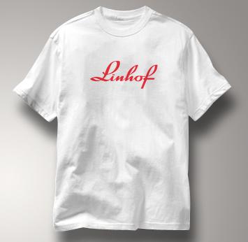 Linhof Camera T Shirt Vintage Logo WHITE Vintage Logo T Shirt