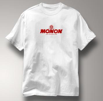 Monon T Shirt Hoosier Line WHITE Railroad T Shirt Train T Shirt Hoosier Line T Shirt