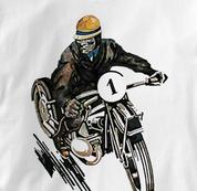 Motorcycle T Shirt Motor Guy 1 WHITE Cycling T Shirt Motor Guy 1 T Shirt