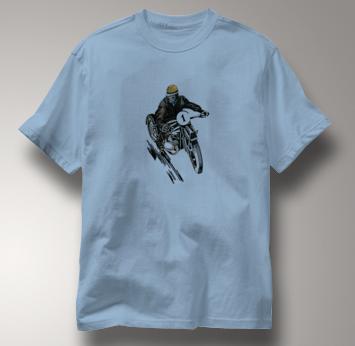 Motorcycle T Shirt Motor Guy 1 BLUE Cycling T Shirt Motor Guy 1 T Shirt