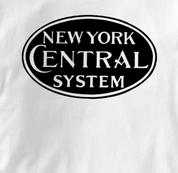 New York Central Lines T Shirt System WHITE Railroad T Shirt Train T Shirt System T Shirt